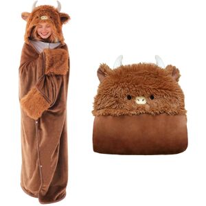 Unbranded (Highland Cow)SQEQE Wearable Blanket Oversized Wearable Hooded Kawaii Blanket Ho Unbranded (Highland Cow)SQEQE Wearable Blanket Oversized Wearable Hooded Kawaii Blanket Ho