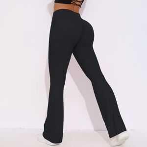 Unbranded (Black, M) Breathable brushed high-waist elastic hip-lifting casual wide-leg nin Unbranded (Black, M) Breathable brushed high-waist elastic hip-lifting casual wide-leg nin
