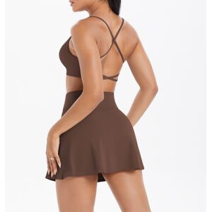 Unbranded (Suit-chestnut color, L) Cloud-sense brushed sling beautiful back sports bra cas Unbranded (Suit-chestnut color, L) Cloud-sense brushed sling beautiful back sports bra cas