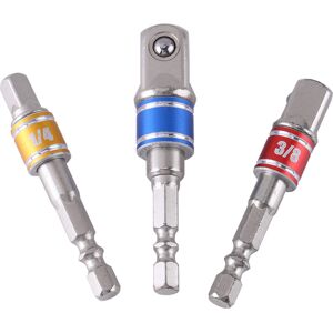 Unbranded 3Pcs Power Screwdriver Extension Bar Adapter 1/4 Unbranded 3Pcs Power Screwdriver Extension Bar Adapter 1/4