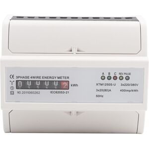 Unbranded Digital 3phase 4 Wire DINRail Electric Meter Unbranded Digital 3phase 4 Wire DINRail Electric Meter