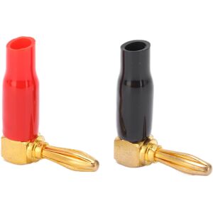 Unbranded 2Pcs U45 4mm Right Angle Banana Plug 90 Degree Unbranded 2Pcs U45 4mm Right Angle Banana Plug 90 Degree