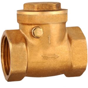 Unbranded 1pc DN25 Female Thread Brass NOn return Swing Unbranded 1pc DN25 Female Thread Brass NOn return Swing