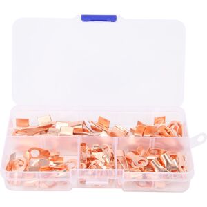 Unbranded 80Pcs Wire Terminals Ring Shape Copper Connectors Unbranded 80Pcs Wire Terminals Ring Shape Copper Connectors