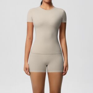 Unbranded (Suit-Camel Brown, M) Double-sided brushed solid color tight-fitting high-elasti Unbranded (Suit-Camel Brown, M) Double-sided brushed solid color tight-fitting high-elasti