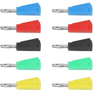 Unbranded 10pcs P3002 4mm Nickel Plated Speaker Banana Plug Unbranded 10pcs P3002 4mm Nickel Plated Speaker Banana Plug