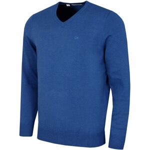 (L, Atlantic Blue) Calvin Klein Mens 2025 V-Neck Soft Cotton Easy Care Golf Swea (L, Atlantic Blue) Calvin Klein Mens 2025 V-Neck Soft Cotton Easy Care Golf Swea