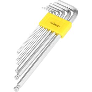 Unbranded 7PCS Extended Ball End Hex Key L-Wrench Set Unbranded 7PCS Extended Ball End Hex Key L-Wrench Set