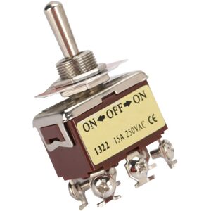 Unbranded 5PCS Toggle Switch DPDT 6 Pin3 Position Terninal Unbranded 5PCS Toggle Switch DPDT 6 Pin3 Position Terninal