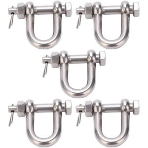 Unbranded 5Pcs D Ring Anchor Shackle Screw Pin with Unbranded 5Pcs D Ring Anchor Shackle Screw Pin with