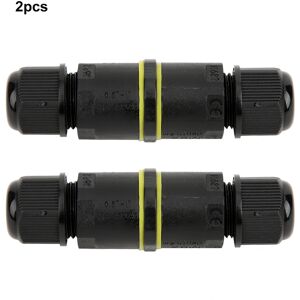 Unbranded 2Pcs Outdoor IP68 Waterproof 3 Pin Junction Box Unbranded 2Pcs Outdoor IP68 Waterproof 3 Pin Junction Box