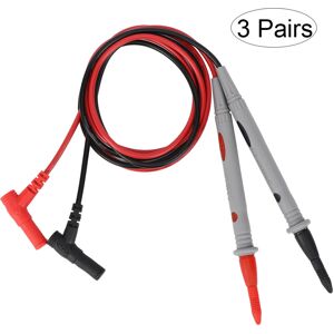 Unbranded 3 Pairs 1000V 20A Multimeter Test Lead Probe Unbranded 3 Pairs 1000V 20A Multimeter Test Lead Probe