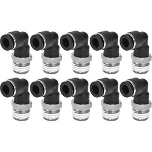 Unbranded 10Pcs Pneumatic Connectors L Shape Right Angle Unbranded 10Pcs Pneumatic Connectors L Shape Right Angle