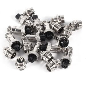 Unbranded 10 Set GX12 6Pin 12mm Aviation Plug Male Female Unbranded 10 Set GX12 6Pin 12mm Aviation Plug Male Female