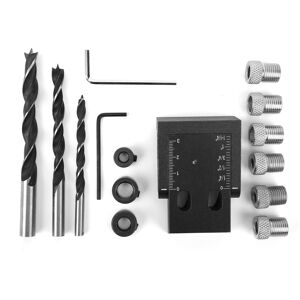 Unbranded 15Pcs Woodworking Oblique Hole Locator Black Wood Unbranded 15Pcs Woodworking Oblique Hole Locator Black Wood