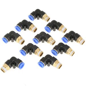 Unbranded 10pcs Pneumatic Elbow Quick Connector Air Fittings Unbranded 10pcs Pneumatic Elbow Quick Connector Air Fittings