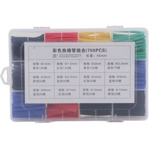 Unbranded 750Pcs Heat Shrink Tubing Kit 2:1 PE Electrical Unbranded 750Pcs Heat Shrink Tubing Kit 2:1 PE Electrical