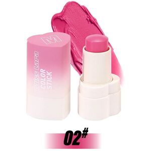 Unbranded (color02) 1pc Heart-shaped Blush Stick With Four Matte Colors, Easy To Color, Ea Unbranded (color02) 1pc Heart-shaped Blush Stick With Four Matte Colors, Easy To Color, Ea
