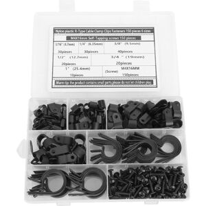 Unbranded 150Pcs R Type Cable Clamp Clips Fasteners 150Pcs Unbranded 150Pcs R Type Cable Clamp Clips Fasteners 150Pcs
