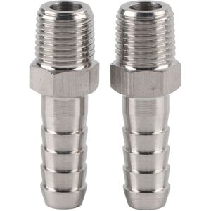Unbranded 2PCS 1/4in Stainless Steel BSPT Male Thread Unbranded 2PCS 1/4in Stainless Steel BSPT Male Thread