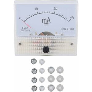 Unbranded 85C1 DC 0-30MA Pointer DC Ammeter Head Ampere Unbranded 85C1 DC 0-30MA Pointer DC Ammeter Head Ampere