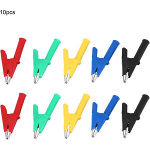 Unbranded 10pcs Insulated Alligator Clip to 4mm Banana Jack Unbranded 10pcs Insulated Alligator Clip to 4mm Banana Jack