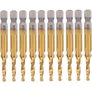 Unbranded 10pcs M4 HSS Screw Tap Kit High Speed Steel 3.3mm Unbranded 10pcs M4 HSS Screw Tap Kit High Speed Steel 3.3mm