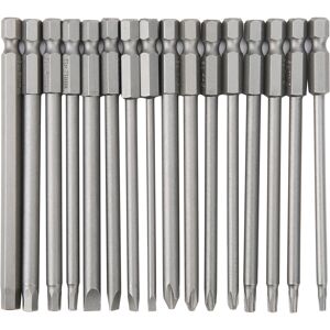 Unbranded 16Pcs 100mm Screwdriver Bits Set Hex Cross Slotted Unbranded 16Pcs 100mm Screwdriver Bits Set Hex Cross Slotted
