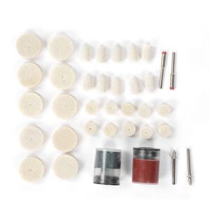 Unbranded 36PCS Wool Felt Grinding Buffing Wheels Pads Kit Unbranded 36PCS Wool Felt Grinding Buffing Wheels Pads Kit