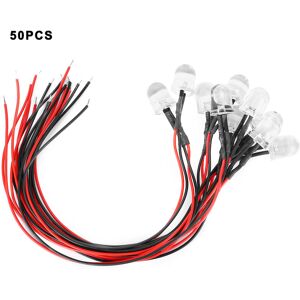 Unbranded 50PCs 12V LED Pre Wired Luminous Diode 10 mm Round Unbranded 50PCs 12V LED Pre Wired Luminous Diode 10 mm Round