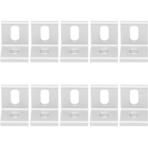 Unbranded 10Pcs Right Angle Corner Bracket 90 Aluminum L Unbranded 10Pcs Right Angle Corner Bracket 90 Aluminum L