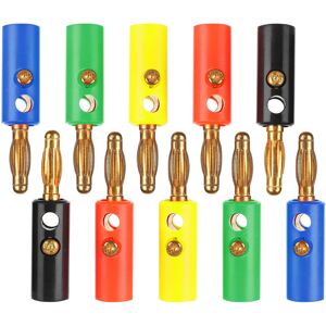 Unbranded 2Set U54 4mm Lantern Shape Banana Plug Gold Plated Unbranded 2Set U54 4mm Lantern Shape Banana Plug Gold Plated