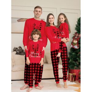 Gaatpot (red, Dog L) 2025 Christmas parent-child outfit letter home clothes Christmas pa Gaatpot (red, Dog L) 2025 Christmas parent-child outfit letter home clothes Christmas pa