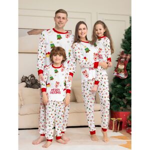 Gaatpot (White, Infant 6) Christmas parent-child pajamas set family wear for boys and gi Gaatpot (White, Infant 6) Christmas parent-child pajamas set family wear for boys and gi