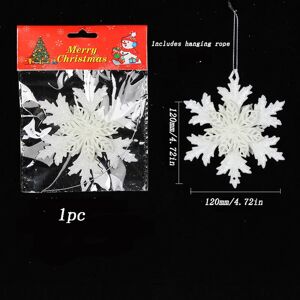 Unbranded (B) Christmas Decorations Novelty Festive Christmas Ornaments Plastic White Snow Unbranded (B) Christmas Decorations Novelty Festive Christmas Ornaments Plastic White Snow