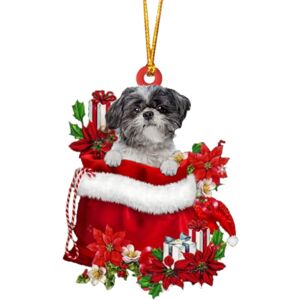 Unbranded (F) Christmas Decorations Ornament Xmas Decor Lovely Dog Flowers Christmas Tag C Unbranded (F) Christmas Decorations Ornament Xmas Decor Lovely Dog Flowers Christmas Tag C
