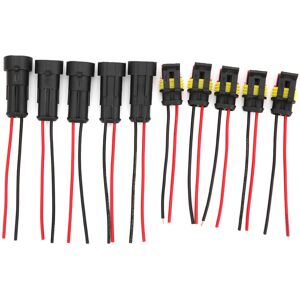 Unbranded 5 Sets 1/2/3 Pin Car Waterproof Electrical Unbranded 5 Sets 1/2/3 Pin Car Waterproof Electrical