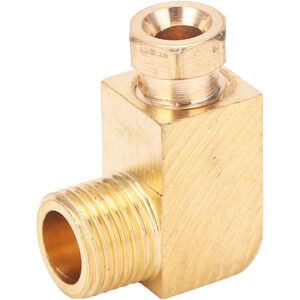 Unbranded Oil Pipe Fitting Elbow Brass Rectangular Block Unbranded Oil Pipe Fitting Elbow Brass Rectangular Block