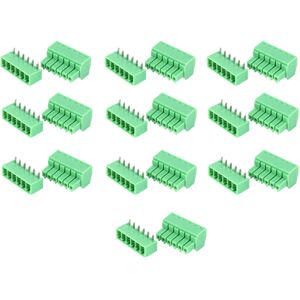 Unbranded 10 Pairs 6-Pin Screw Terminal Block 15EDG 3.81mm Unbranded 10 Pairs 6-Pin Screw Terminal Block 15EDG 3.81mm