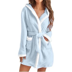 Unbranded Womens Fuzzy Robes Hooded Short Robe Fall Winte Mid Length Bathrobe Belted Soft Unbranded Womens Fuzzy Robes Hooded Short Robe Fall Winte Mid Length Bathrobe Belted Soft