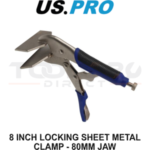 US PRO Tools 8 Inch Locking Sheet Metal Clamp - 80MM Jaw 5934 US PRO Tools 8 Inch Locking Sheet Metal Clamp - 80MM Jaw 5934