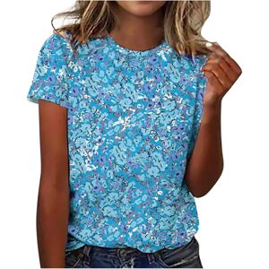 Unbranded (M, 004* Blue) Summer Tops for Women UK Clearance Ladies Tops Vacation Trendy Fl Unbranded (M, 004* Blue) Summer Tops for Women UK Clearance Ladies Tops Vacation Trendy Fl