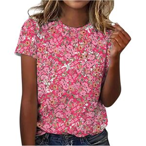 Unbranded (M, 004* Pink) Summer Tops for Women UK Clearance Ladies Tops Vacation Trendy Fl Unbranded (M, 004* Pink) Summer Tops for Women UK Clearance Ladies Tops Vacation Trendy Fl