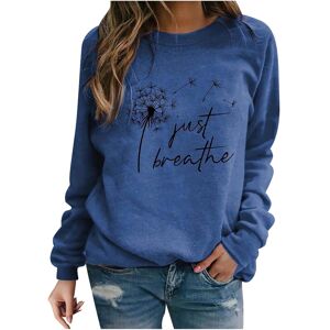 Unbranded (L, 001* Blue) Women's Sweatshirts UK Clearance Ladies Jumpers Dandelion Print C Unbranded (L, 001* Blue) Women's Sweatshirts UK Clearance Ladies Jumpers Dandelion Print C