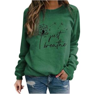 Unbranded (S, 001* Green) Women's Sweatshirts UK Clearance Ladies Jumpers Dandelion Print Unbranded (S, 001* Green) Women's Sweatshirts UK Clearance Ladies Jumpers Dandelion Print