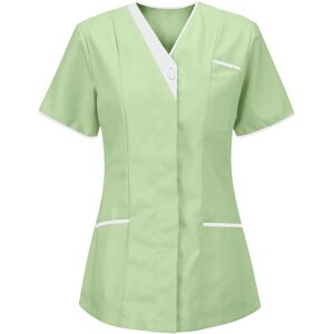 Unbranded (3XL, 003* Green) Women Tops Working Uniform Blouses V-Neck Short Sleeve T-Shirt Unbranded (3XL, 003* Green) Women Tops Working Uniform Blouses V-Neck Short Sleeve T-Shirt