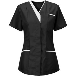 Unbranded (3XL, 003* Black) Women Tops Working Uniform Blouses V-Neck Short Sleeve T-Shirt Unbranded (3XL, 003* Black) Women Tops Working Uniform Blouses V-Neck Short Sleeve T-Shirt