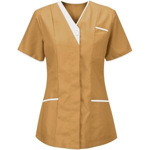 Unbranded (L, 003* Khaki) Women Tops Working Uniform Blouses V-Neck Short Sleeve T-Shirts Unbranded (L, 003* Khaki) Women Tops Working Uniform Blouses V-Neck Short Sleeve T-Shirts