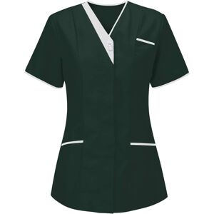 Unbranded (3XL, 002* Green) Women Tops Working Uniform Blouses V-Neck Short Sleeve T-Shirt Unbranded (3XL, 002* Green) Women Tops Working Uniform Blouses V-Neck Short Sleeve T-Shirt