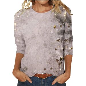 Unbranded (20, 009* Khaki) Womens Tops 3/4 Sleeve Shirts Round Neck Dressy Casual Blouses Unbranded (20, 009* Khaki) Womens Tops 3/4 Sleeve Shirts Round Neck Dressy Casual Blouses